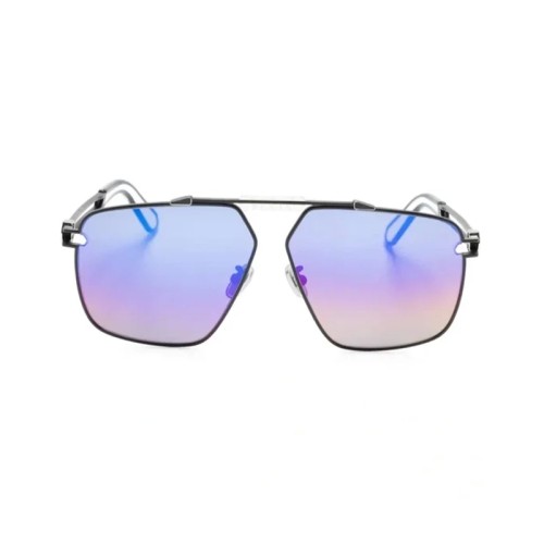 Philipp Plein - Sonnenbrillen - SPP049 SILVER PLEIN SEVENTIES - 0541 - 63