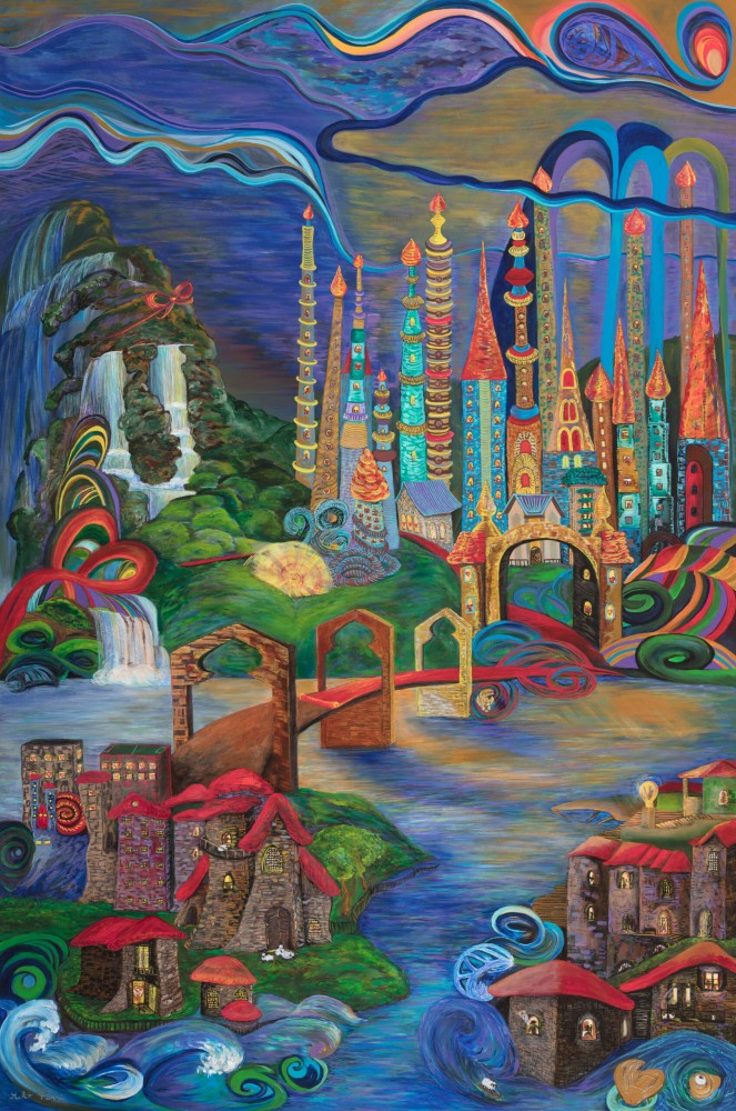 Fanni Mikó - Festmények - A TÚLSÓ OLDAL - 2024, ACRYLIC, CANVAS - 150 x 100