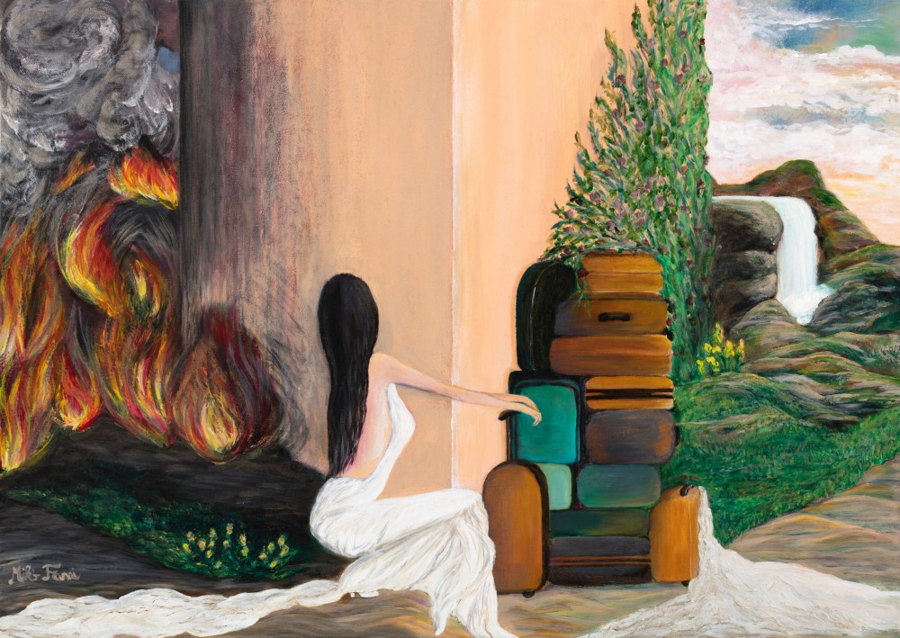 Fanni Mikó - Festmények - ÚJ FEJEZET - 2023, ACRYLIC, CANVAS - 50 X 70