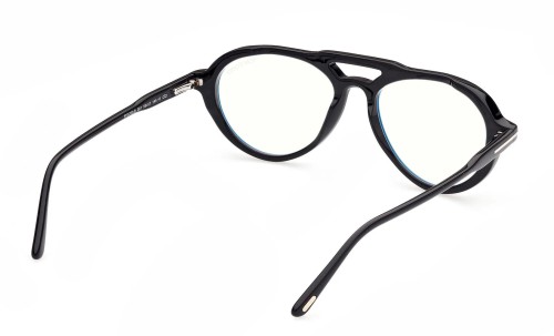 Tom Ford - Optikai keretek - FT5760-B Clip-on - 001 - 55 - KÉK-IBOLYA FÉNYT SZŰRŐ LENCSÉKKEL