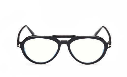 Tom Ford - Optikai keretek - FT5760-B Clip-on - 001 - 55 - KÉK-IBOLYA FÉNYT SZŰRŐ LENCSÉKKEL