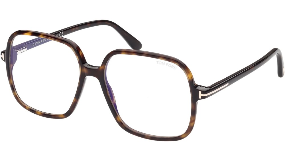 Tom Ford - Optikai keretek - FT5764-B - 052 - 56 - KÉK-IBOLYA FÉNYT SZŰRŐ LENCSÉKKEL