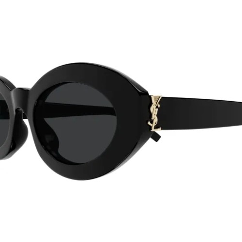 Saint Laurent SL M136 - 001 - 52 Napszemüvegek Fekete Ovális