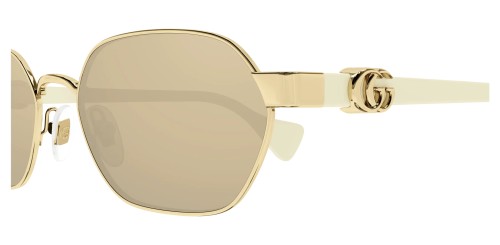Gucci GG1593S - 002 - 56 Napszemüvegek Arany Szögletes/Lekerekített