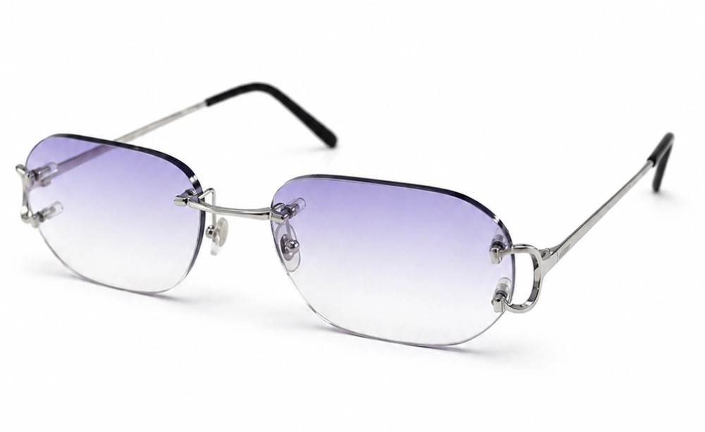 Cartier - Sončna očala - CT0092O With Purple Custom Lens - 002 - 53 - Z SOCZEWKAMI FOTOCHROMOWYMI