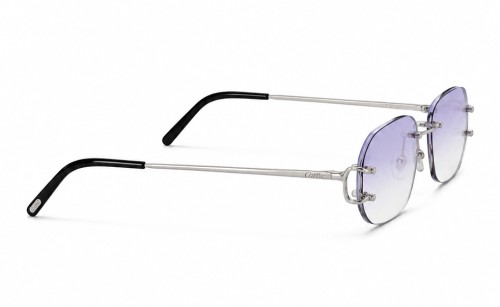 Cartier - Sončna očala - CT0092O With Purple Custom Lens - 002 - 53 - Z SOCZEWKAMI FOTOCHROMOWYMI