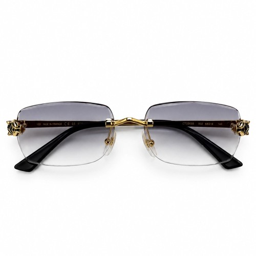 Cartier - Napszemüvegek - CT0418O with Diamond Cut Lenses Style - 001 - 58 - LIMITED EDITION
