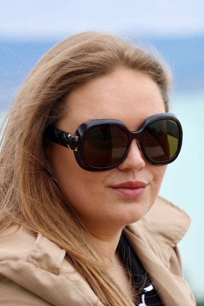 Dior LADY 95.22 R2F - 20C0 Z - 58 Napszemüvegek Havana Szögletes