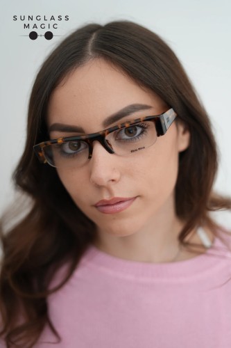 MIU MIU - Optikai keretek - MU B07S - 14L08N - 51 - KÉK-IBOLYA FÉNYT SZŰRŐ LENCSÉKKEL