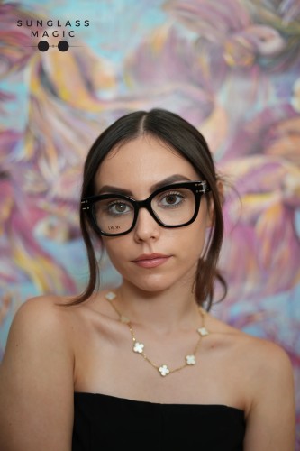 Dior DIORSIGNATUREO B2I - 1000 - 51 Optikai keretek Fekete Szögletes/Lekerekített