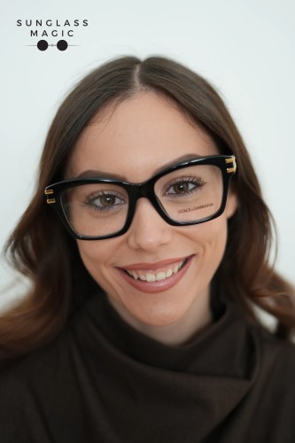DOLCE & GABBANA DG3419 - ​501 - ​54 Optikai keretek Fekete Szögletes