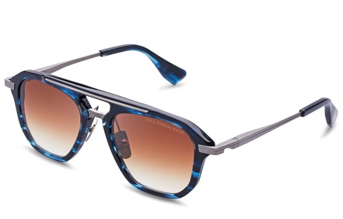 Dita TERRACRAFT DTS416-A - 03 - 52 Napszemüvegek Nautilus Blue Swirl - Sárga arany Pilóta (Aviator)
