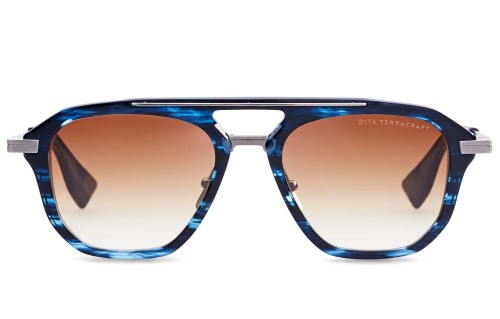 Dita TERRACRAFT DTS416-A - 03 - 52 Napszemüvegek Nautilus Blue Swirl - Sárga arany Pilóta (Aviator)
