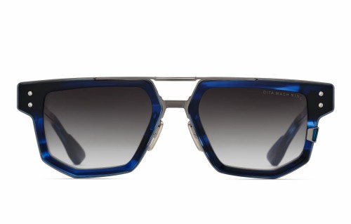 Dita MACH-NINE DTS478-A - 03 - 54 Napszemüvegek Blue Swirl - Antik Ezüst Szögletes, geometrikus keretforma