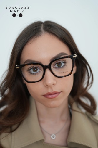 TIFFANY & CO. TF2284B - 8015 - 53 Optikai keretek Havanna Szögletes
