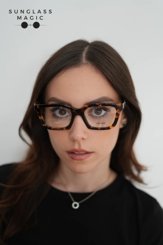 PRADA PR C08V - 14L1O1 - 52 Optikai keretek Méz teknős Szabálytalan