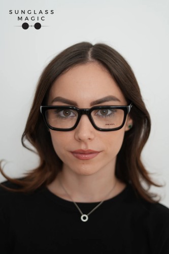 PRADA PR D04V - 16K1O1 - 52 Optikai keretek Fekete Párna