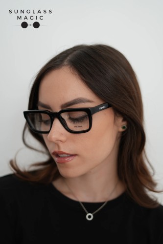 PRADA PR D04V - 16K1O1 - 52 Optikai keretek Fekete Párna