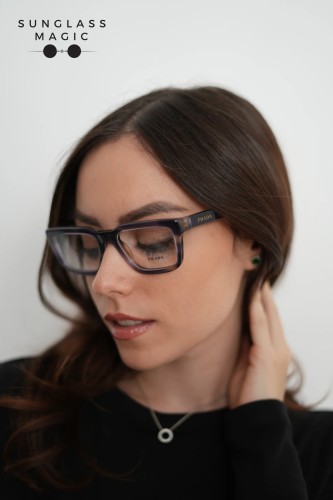 PRADA PR D04V - 23G1O1 - 52 Optikai keretek Lagúna havanna Párna
