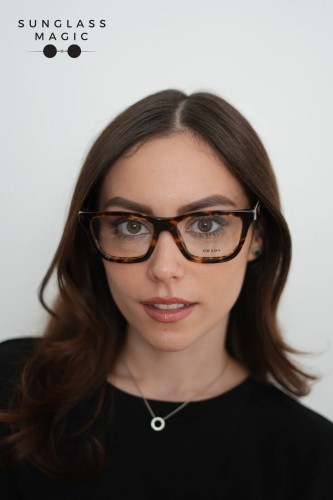 PRADA PR C10V - 14L1O1 - 54 Optikai keretek Méz teknős Pillangó