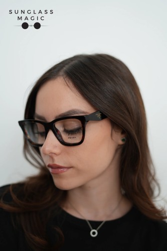 PRADA PR C10V - 17N1O1 - 54 Optikai keretek Gyökér teknős Pillangó
