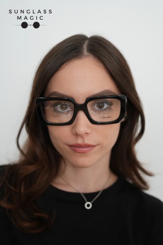 PRADA PR C09V - 16K1O1 - 53 Optikai keretek Fekete Szögletes