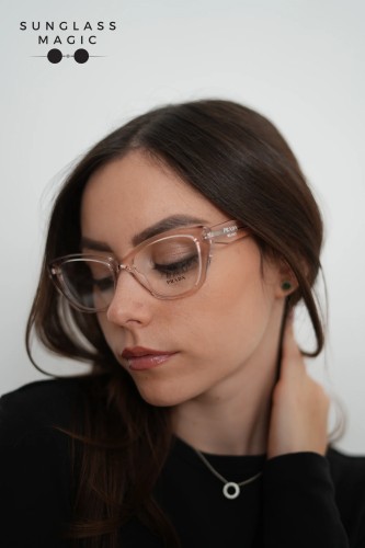 PRADA PR 19WV - 15J1O1 - 53 Optikai keretek Crystal geranium Cat Eye (Macskaszem)