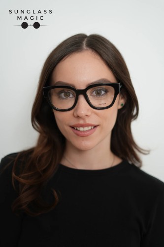 PRADA PR C06V - 16K1O1 - 52 Optikai keretek Fekete Ovális