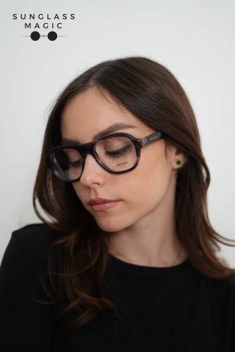 PRADA PR C12V - 23G1O1 - 54 Optikai keretek Csíkos lagúna Pilóta (Aviator)