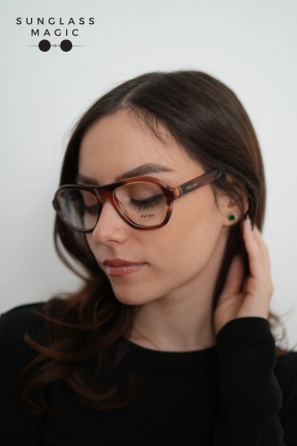 PRADA PR C12V - 24G1O1 - 54 Optikai keretek Csíkos tölgy Párna