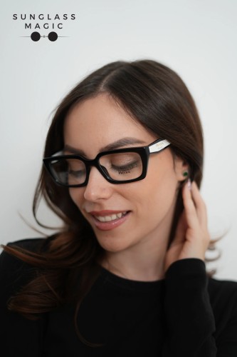 PRADA PR D05V - 20G1O1 - 53 Optikai keretek Fekete Téglalap
