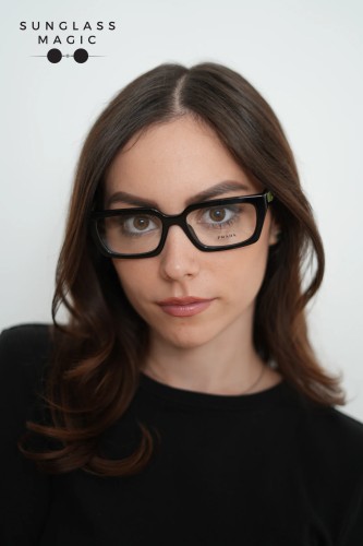 PRADA PR D05V - 03K1O1 - 53 Optikai keretek Fekete Téglalap