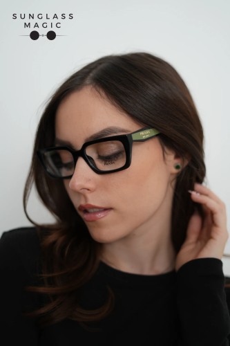PRADA PR D05V - 03K1O1 - 53 Optikai keretek Fekete Téglalap
