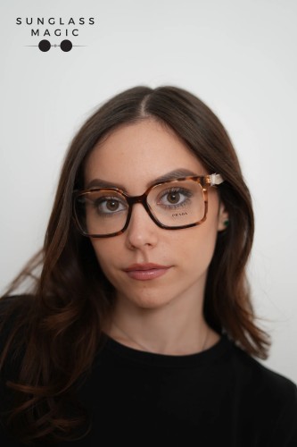 PRADA PR B03V ​ - ​07R1O1 - ​54 Optikai keretek Havanna Caramel Szögletes