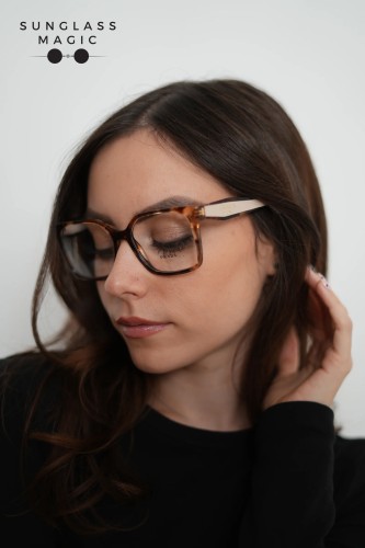 PRADA PR B03V ​ - ​07R1O1 - ​54 Optikai keretek Havanna Caramel Szögletes