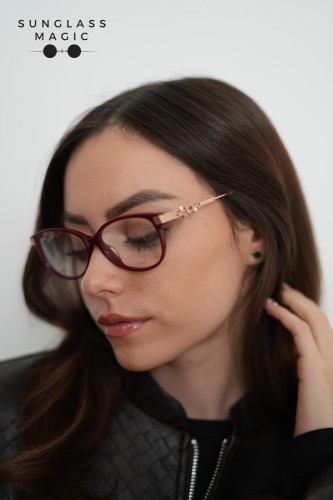 Jimmy Choo JC221/F - LHF - 53 Optikai keretek Piros,Arany Szögletes
