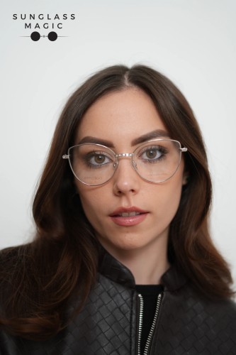 Jimmy Choo JC285 - 010 - 54 Optikai keretek Ezüst Cat Eye (Macskaszem)