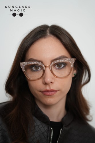 Jimmy Choo JC237 - FWM - 49 Optikai keretek Bézs Cat Eye (Macskaszem)