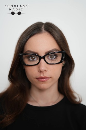 Jimmy Choo JC3018B - ​5000 - ​53 Optikai keretek Fekete Cat Eye (Macskaszem)