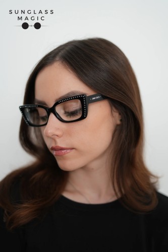 Jimmy Choo JC3018B - ​5000 - ​53 Optikai keretek Fekete Cat Eye (Macskaszem)