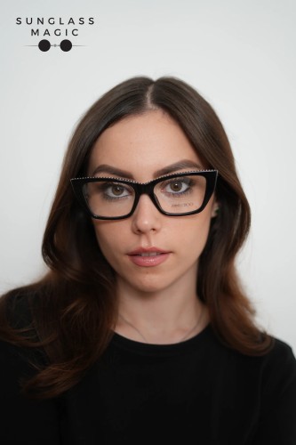 Jimmy Choo JC3031BU - ​5000 - ​53 Optikai keretek Fekete Cat Eye (Macskaszem)