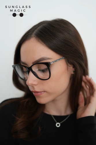 Jimmy Choo JC199 - 807 - 53 Optikai keretek Arany,Fekete Szögletes