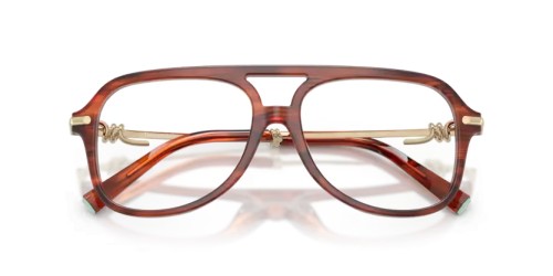 TIFFANY & CO. TF2283 - 8440 - 54 Optikai keretek Rubint, csíkos havanna Pilóta (Aviator)