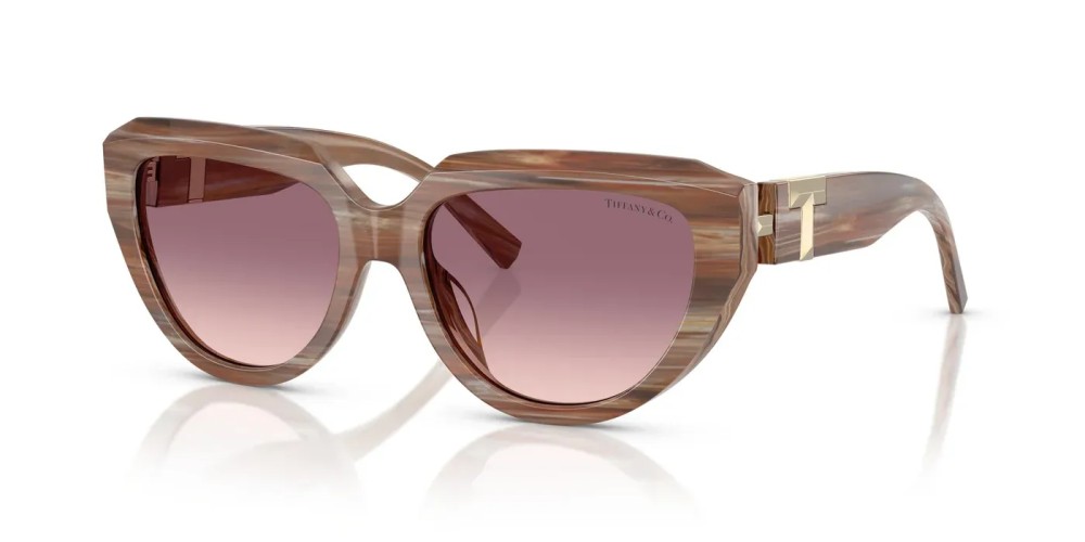 TIFFANY & CO. TF4238U - 84358D - 55 Napszemüvegek Csíkos topázbarna Párna