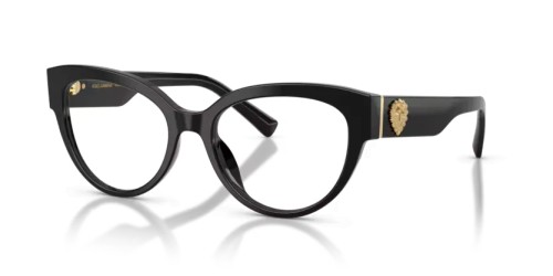DOLCE & GABBANA DG3440 - 501 - 54 Optikai keretek Fekete Cat Eye (Macskaszem)