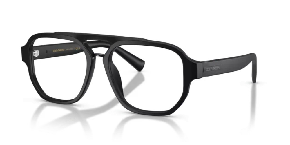 DOLCE & GABBANA DG3447 - 2525 - 56 Optikai keretek Mattfekete Pilóta (Aviator)