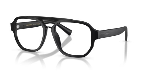 DOLCE & GABBANA DG3447 - 2525 - 56 Optikai keretek Mattfekete Pilóta (Aviator)