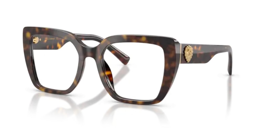 DOLCE & GABBANA DG3441 - 502 - 53 Optikai keretek Havanna Szögletes