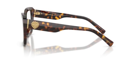 DOLCE & GABBANA DG3441 - 502 - 53 Optikai keretek Havanna Szögletes