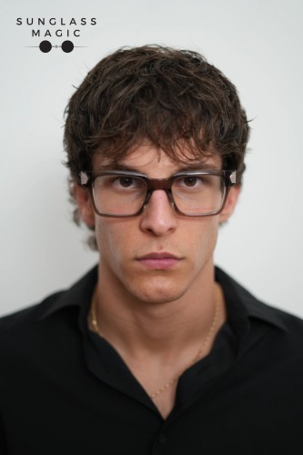 Philipp Plein VPP082 BRAVE SHADES - 09X8 - 52 Optikai keretek Barna Szögletes
